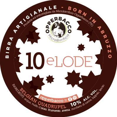 OPPERBACCO - Birra 10&Lode Belgian Strong Dark Ale 10%vol - Polykeg 20lt