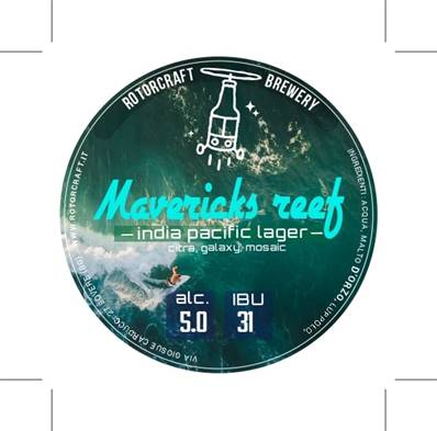ROTORCRAFT - Birra Maverick's Reef Cryo IPL 5%vol - Polykeg 24lt