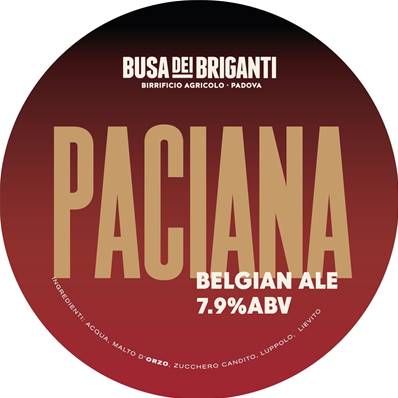 BUSA DEI BRIGANTI - Birra Paciana Belgian Ale 7,5%vol - Polykeg 24lt