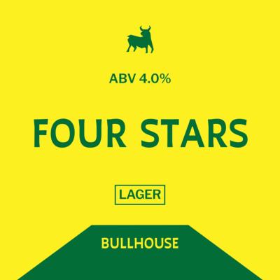BULLHOUSE (NIR - UK) collab. HOWLING HOPS (UK) - Birra Four Stars Lager 4%vol - Keykeg 30lt