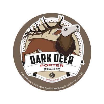 BIRRA DEL BOSCO - Birra Dark Deer Porter 5,2%vol - Polykeg con sacca 24lt