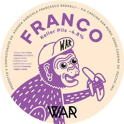 WAR - Birra Franco Keller Pils 4,7%vol - Botticella 15lt