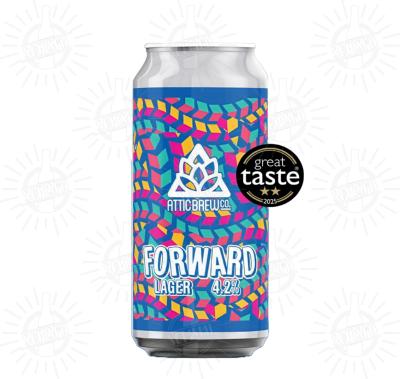 ATTIC BREW CO (UK) - Birra Forward Gluten Free Lager 4,2%vol - Lattina 440ml