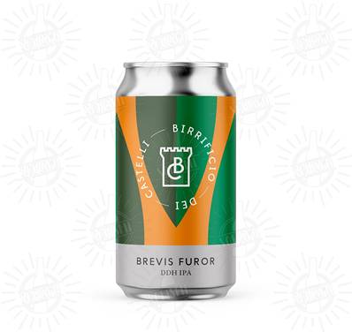 BIRRIFICIO DEI CASTELLI - Birra Brevis Furor DDH IPA 6,3%vol - Lattina 330ml