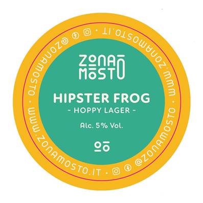 ZONA MOSTO - Birra Hipster Frog Hoppy Lager 5%vol - Polykeg 24lt
