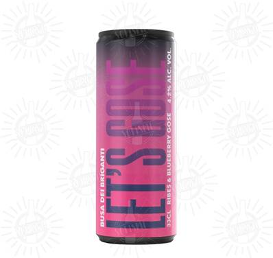 BUSA DEI BRIGANTI - Birra Let's Gose Ribes&Blueberry 4,2%vol - Lattina 330ml