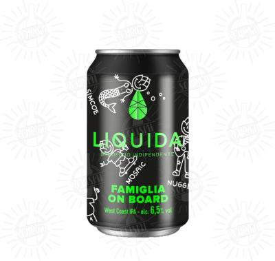 LIQUIDA - Birra Famiglia On Board West Coast IPA 6,5%vol - Lattina 330ml