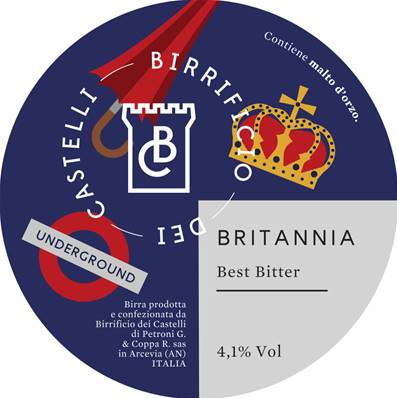 BIRRIFICIO DEI CASTELLI - Birra Britannia Best Bitter 4,1%vol - Polykeg 24lt