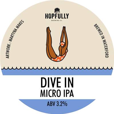 HOPFULLY BREWING (IRL) - Birra Dive In Micro IPA 3,2%vol - Unikeg 30lt