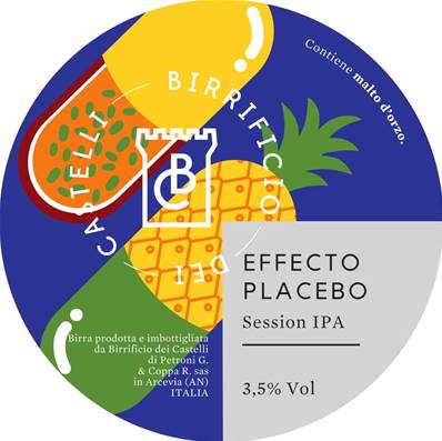 BIRRIFICIO DEI CASTELLI - Birra Effecto Placebo Session IPA 3,5%vol - Polykeg 24lt