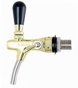 OEM - Rubinetto di spillatura dorato 5/8 con compensatore e canotto da 35mm.