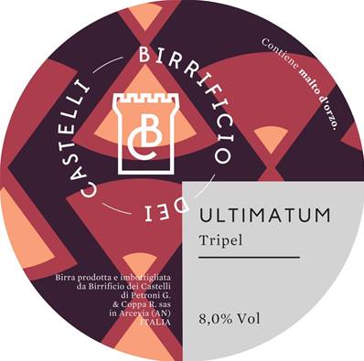 BIRRIFICIO DEI CASTELLI - Birra Ultimatum Tripel 8%vol - Polykeg 24lt