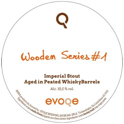 EVOQE - Birra Wooden #1 Peated Whisky Barrel Aged Imperal Stout 10%vol - Polykeg 16lt
