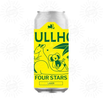 BULLHOUSE (NIR - UK) collab. HOWLING HOPS (UK) - Birra Four Stars Lager 4%vol - Lattina 440ml