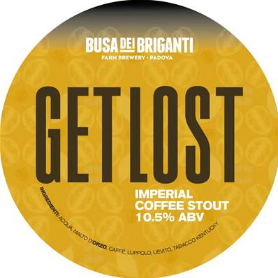 BUSA DEI BRIGANTI - Birra Get Lost Imperial Coffee Stout 10,5%vol - Polykeg 20lt