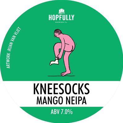 HOPFULLY BREWING (IRL) - Birra Kneesocks Mango IPA 7%vol - Unikeg 30lt (attacco a baionetta)