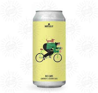 HOPFULLY BREWING (IRL) - Birra No Cars Lemonade&Coconut Gose 3,5%vol - Lattina 440ml