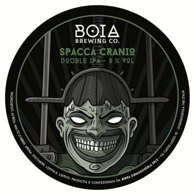 BOIA - Birra Spaccacranio Double IPA 8%vol - Polykeg 24lt