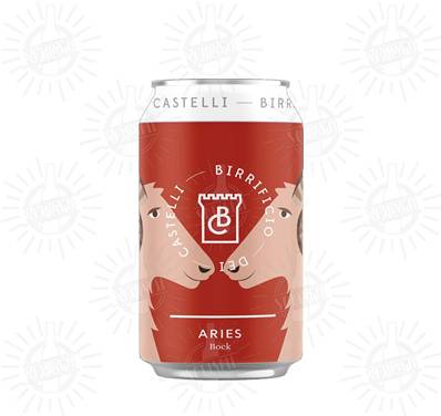 BIRRIFICIO DEI CASTELLI - Birra Aries Bock 6,5%vol - Lattina 330ml