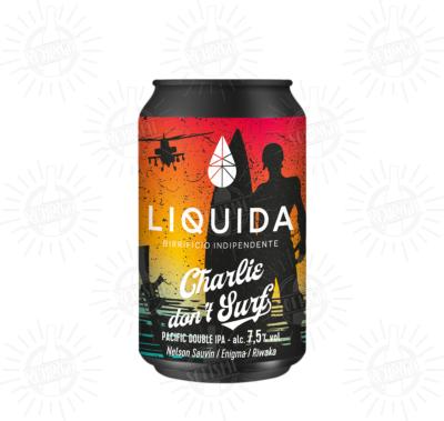 LIQUIDA - Birra Charlie Don't Surf Pacific Double IPA 7,5%vol - Lattina 330ml