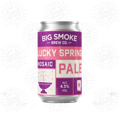 BIG SMOKE (UK) - Birra Lucky Spring Mosaic Pale Ale 4,5%vol - Lattina 330ml