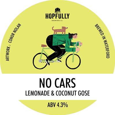 HOPFULLY BREWING (IRL) - Birra No Cars Lemonade&Coconut Gose 3,5%vol - Keykeg 30lt