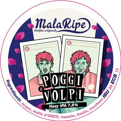 MALARIPE - Birra Poggi e Volpi Hazy IPA 7,5%vol - Polykeg 24lt