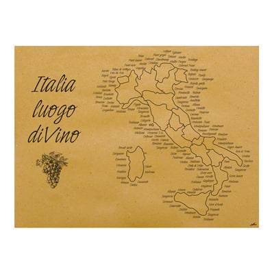 TOVAGLIETTE in carta paglia con decorazione italia 30x40cm - Confezione 500pz