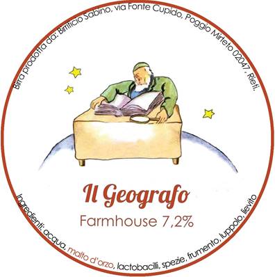SABINO - Birra Il Geografo Barrel Aged Farmhouse 7,2%vol - Polykeg 16lt