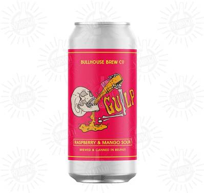 BULLHOUSE (NIR - UK) - Birra Gulp Fruit Sour Ale con lampone e mango 4%vol - Lattina 440ml