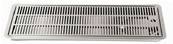 RACCOGLIGOCCE in acciaio inox ad incasso con scarico 1000x220mm.