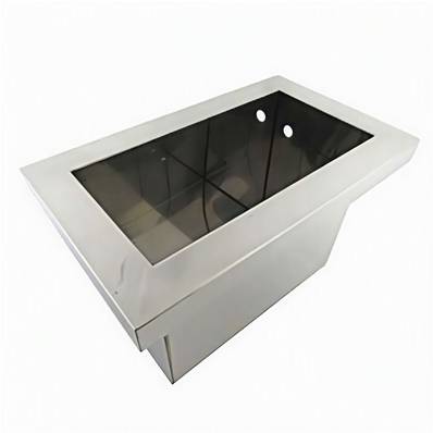 LAVAMATIC Vasca ad incasso per lavabicchieri in acciaio inox 500x300x45mm.