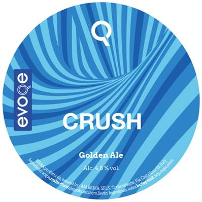 EVOQE - Birra Crush Hoppy Golden Ale 4,6%vol - Polykeg 24lt