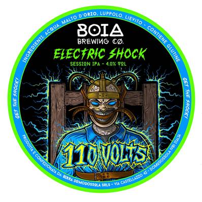 BOIA - Birra Electric Shock 110Volts Session IPA 4%vol - Polykeg 24lt