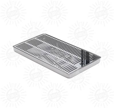 RACCOGLIGOCCE da appoggio in acciaio inox con vasca 40cm.