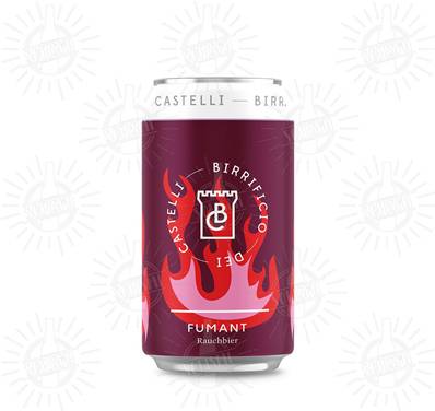 BIRRIFICIO DEI CASTELLI - Birra Fumant Rauch 4,5%vol - Lattina 330ml