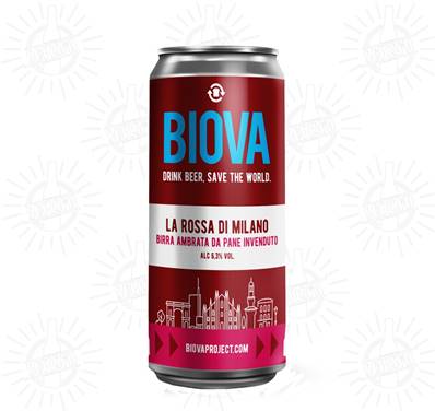 BIOVA - Birra La Rossa Bock 6,3%vol - Lattina 330ml