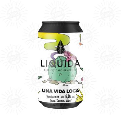 LIQUIDA - Birra Una Vida Loca West Coast IPA 6%vol - Lattina 330ml