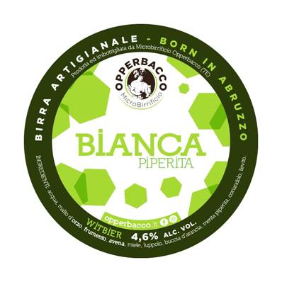 OPPERBACCO - Birra Bianca Piperita Blanche con Menta 4,6%vol - Polykeg 20lt