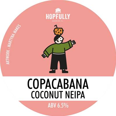 HOPFULLY BREWING (IRL) - Birra Copacabana Coconut IPA 6,5%vol - Keykeg 30lt