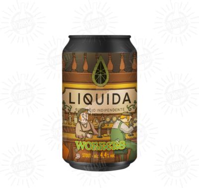 LIQUIDA - Birra Workers Stout 4,4%vol - Lattina 330ml