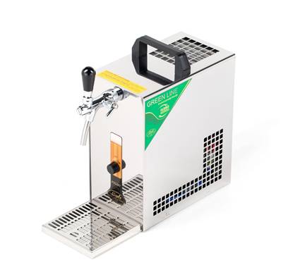 LINDR - PYGMY 20K Green Line spillatrice soprabanco refrigeramento a secco, un rubinetto e compressore.