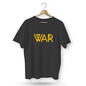 WAR - T-Shirt nera con grafica arancione WAR - Varie taglie disponibili