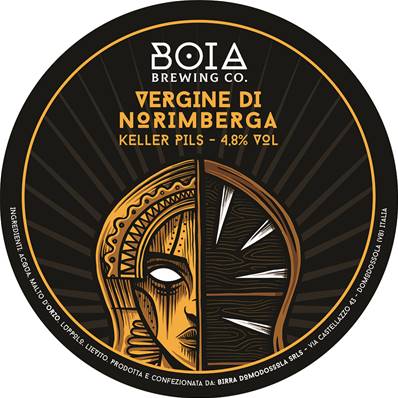 BOIA - Birra La Vergine di Norimberga Keller Pils 4,8%vol - Polykeg 30lt