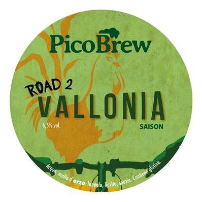 PICOBREW - Birra Road To Vallonia Verde Saison 6,5%vol - Polykeg 24lt
