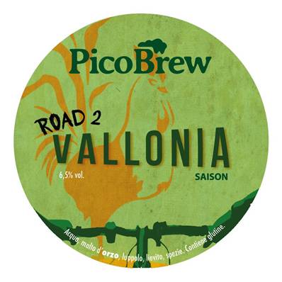 PICOBREW - Birra Road To Vallonia Verde Saison 6,5%vol - Polykeg 24lt