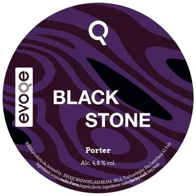 EVOQE - Birra Black Stone Porter 4,8%vol - Polykeg 24lt