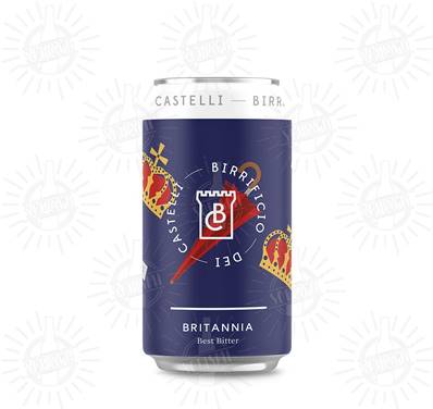 BIRRIFICIO DEI CASTELLI - Birra Britannia Best Bitter 4,1%vol - Lattina 330ml