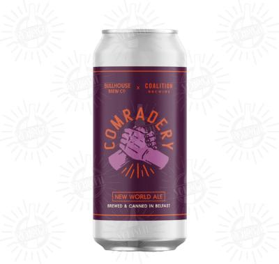 BULLHOUSE (NIR - UK) collab. COALITION (UK) - Birra Comradery New World Ale 3,8%vol - Lattina 440ml