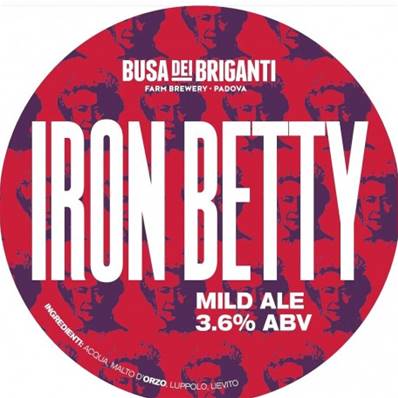 BUSA DEI BRIGANTI - Birra Iron Betty Mild 3,6%vol - Polykeg 24lt